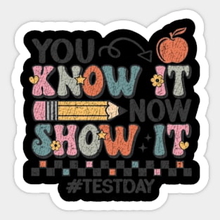 Motivation Test Day Testing For Teachers Sticker